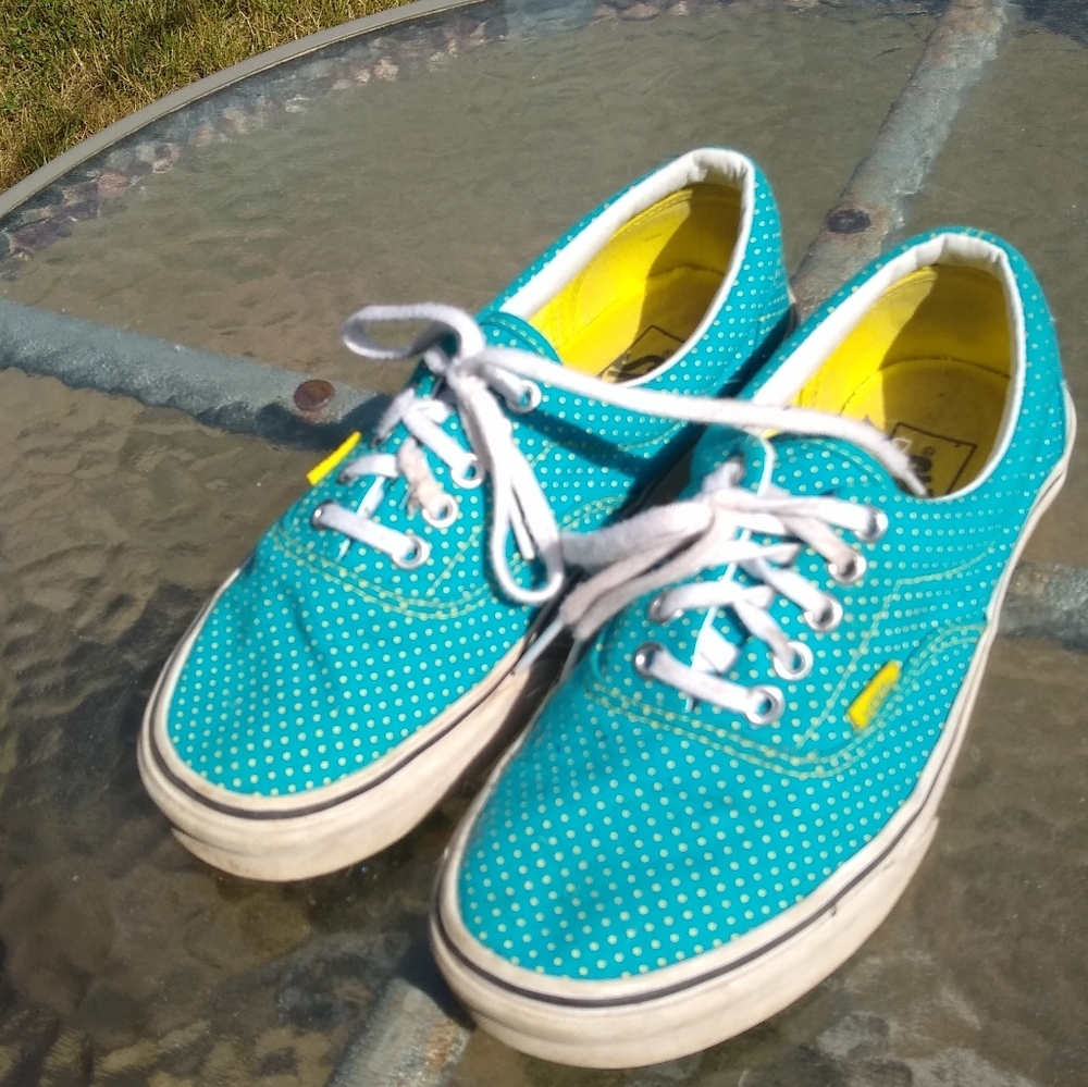 Vans lace up Era teal 8